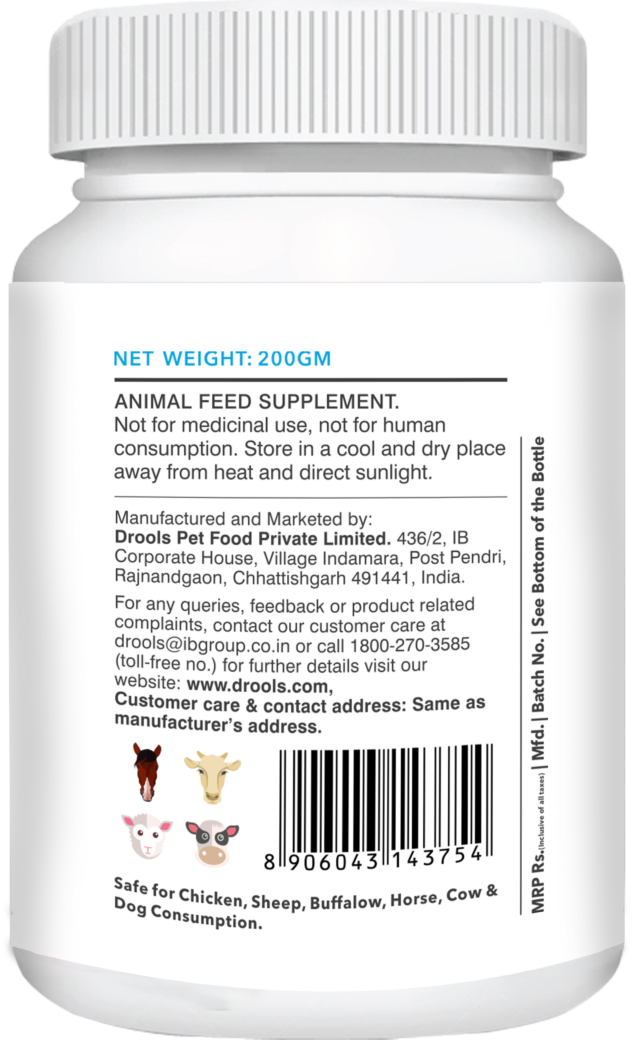 Drools Absolute Vitamin Supplement Tablets for Dogs Dogs-Health & Wellness Drools