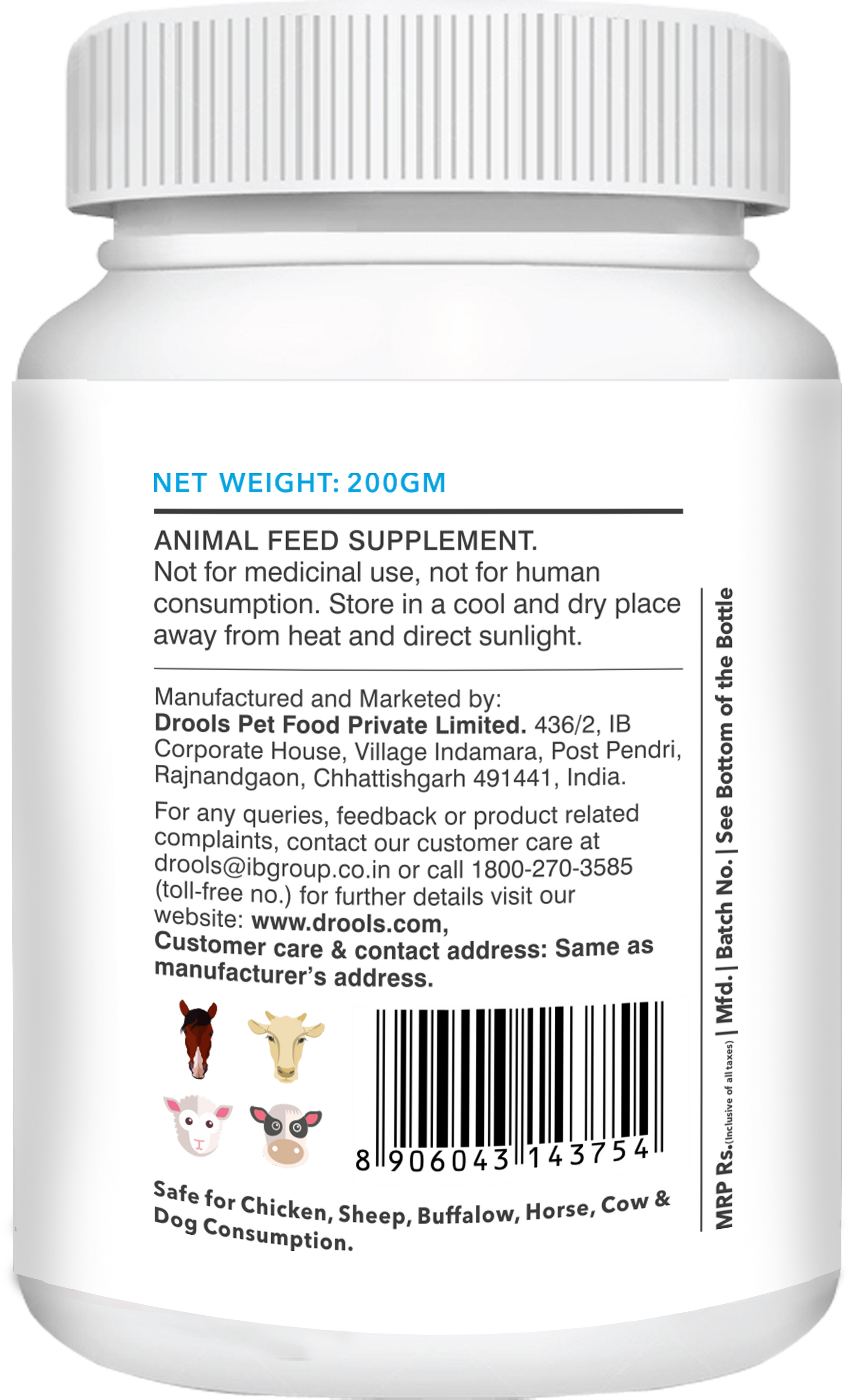 Drools Absolute Vitamin Supplement Tablets for Dogs Dogs-Health & Wellness Drools