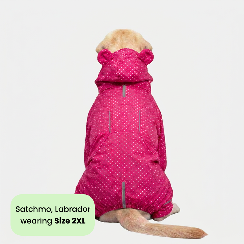 Skatrs RainFlex Raincoat for Dogs (Pink) Dogs-Clothing & Accessories Skatrs