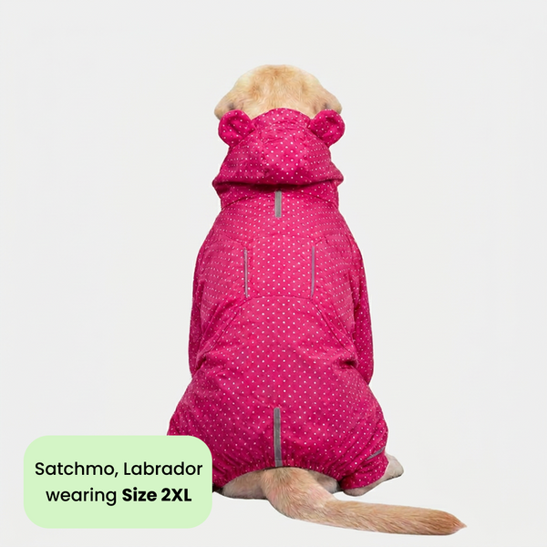 Skatrs RainFlex Raincoat for Dogs (Pink)
