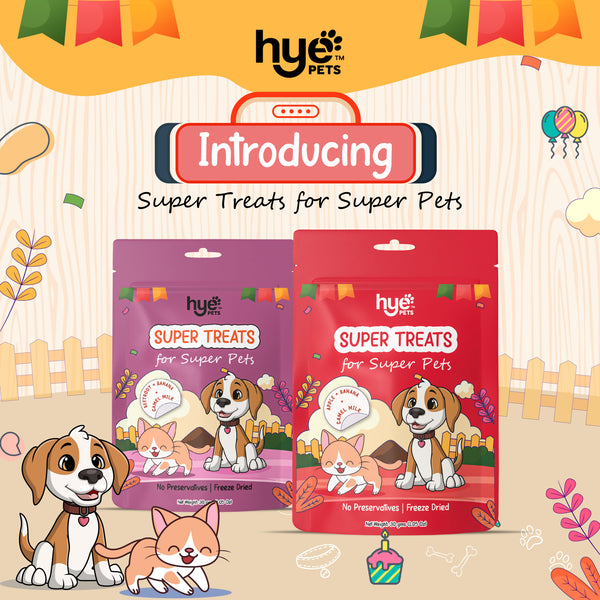 HYE Pets Freeze Dried Treats with Camel Milk, Beetroot and Banana for Dogs and Cats