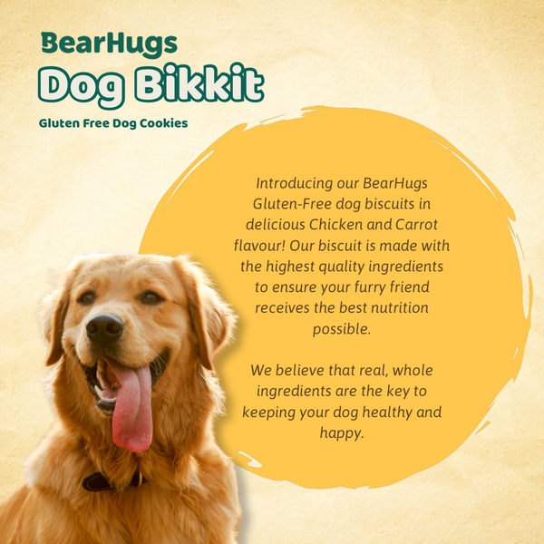 BearHugs Pumpkin & Carrot Bikkit Gluten Free Cookies Dog Treats