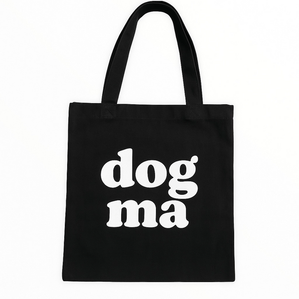 Talking Dog Club Dog Ma Carry All Tote Bag for Women (Black)