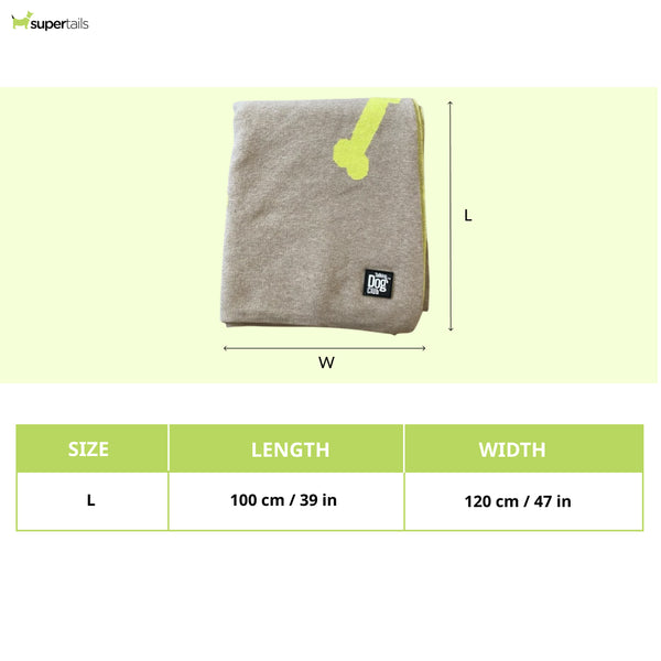 Talking Dog Club Bone Print Viscose Blanket For Dogs (Ivory and Green)