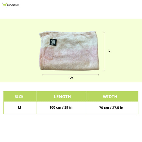 Talking Dog Club Fleece Blanket For Dogs and Cats (Baby Pink)