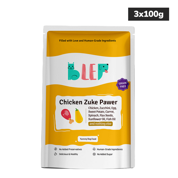 BLEP Chicken Zuke Pawer Dog Wet Food (100g)