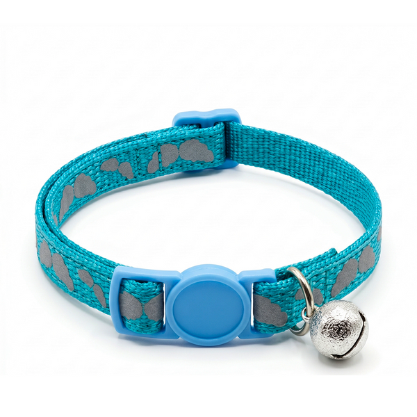 Basil Printed Collar for Cats & Puppies (Blue)