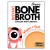 Doggos Instant Chicken and Carrots Bone Broth Gut and Vision Formula (Makes 100ml) for Cats and Dogs Dogs-Wet Food Doggos
