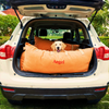 Petter World Car Travel Bed with Safety Leash for Dogs and Cats (Earthy Brown) Dogs-Bedding, Mats & Travel Supplies Petter World Dropship L