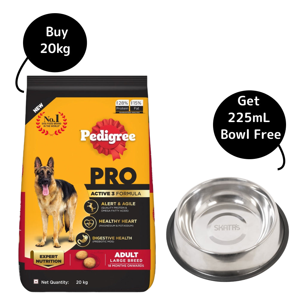 Pedigree PRO Expert Nutrition Active Adult (18 Months Onwards) Large Breed Dog Dry Food