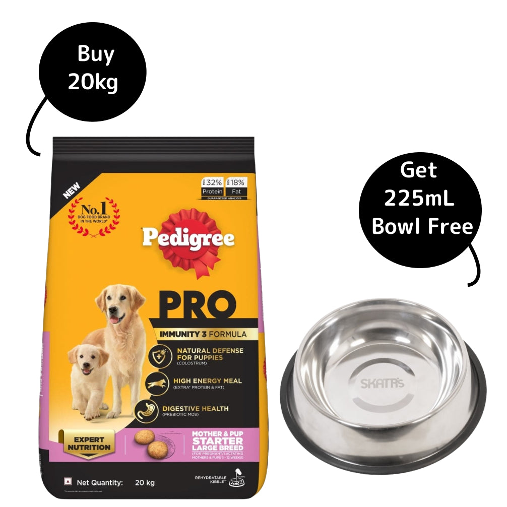 Pedigree PRO Expert Nutrition Lactating/Pregnant Mother & Puppy Starter(3 to 12 Weeks) Large Breed Dog Dry Food