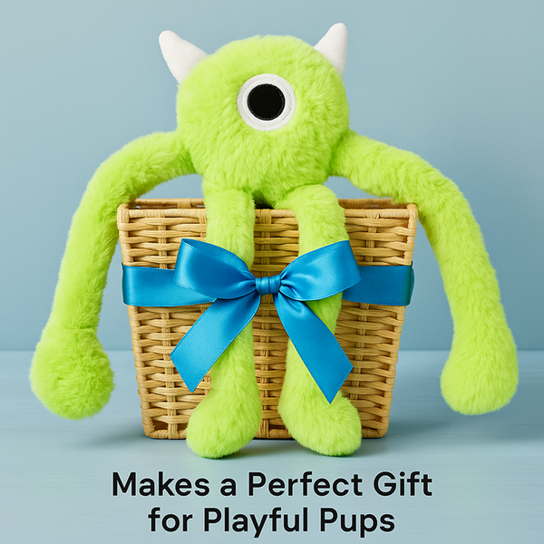 Talking Dog Club Bouncing Monster Tug Toy for Dogs (Green)
