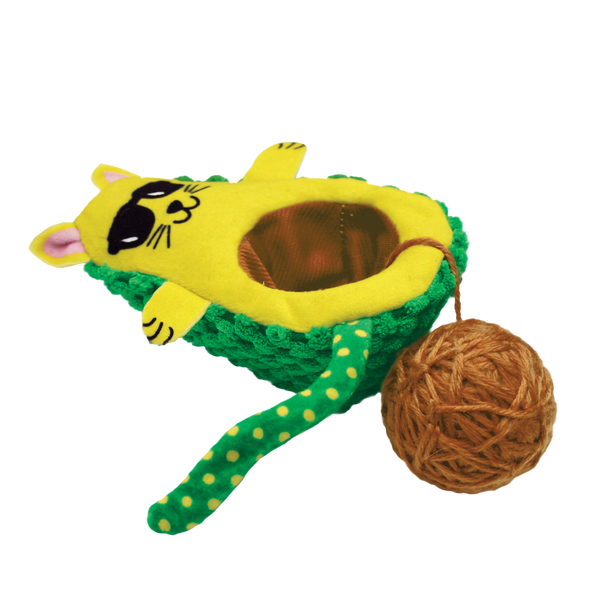 Kong Wrangler Avocato Toy for Cats (Green)