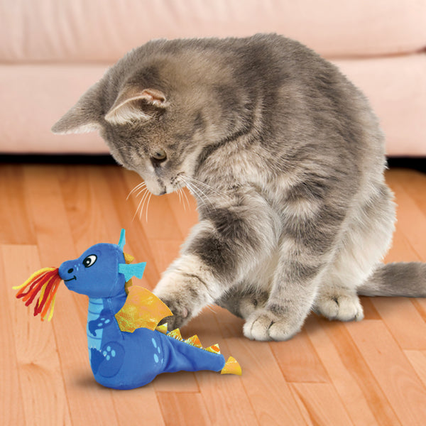 Kong Enchanted Dragon Toy for Cats (Blue)
