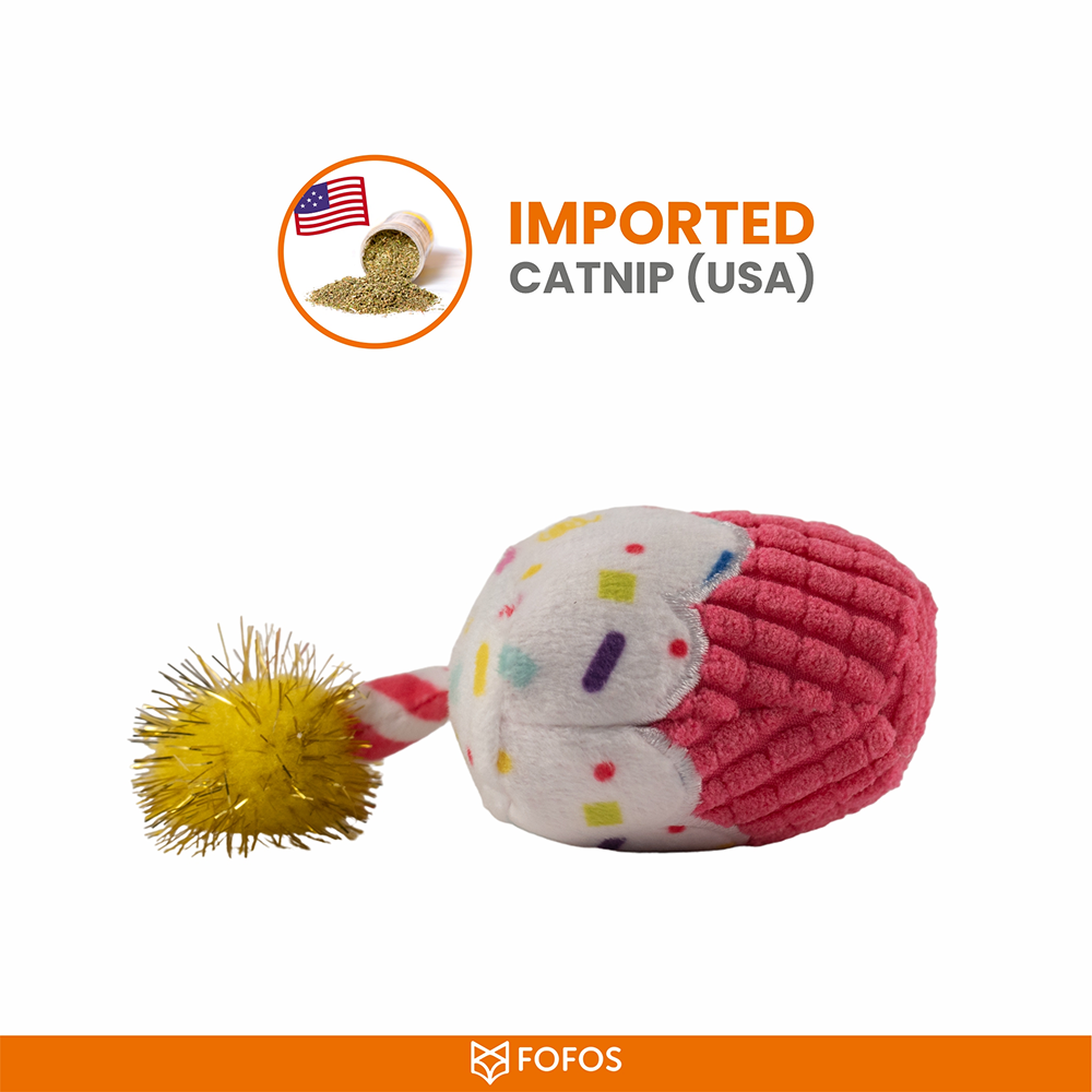 Barkbutler x Fofos Birthday Cake Catnip Toy for Cats Cats-Toys Barkbutler