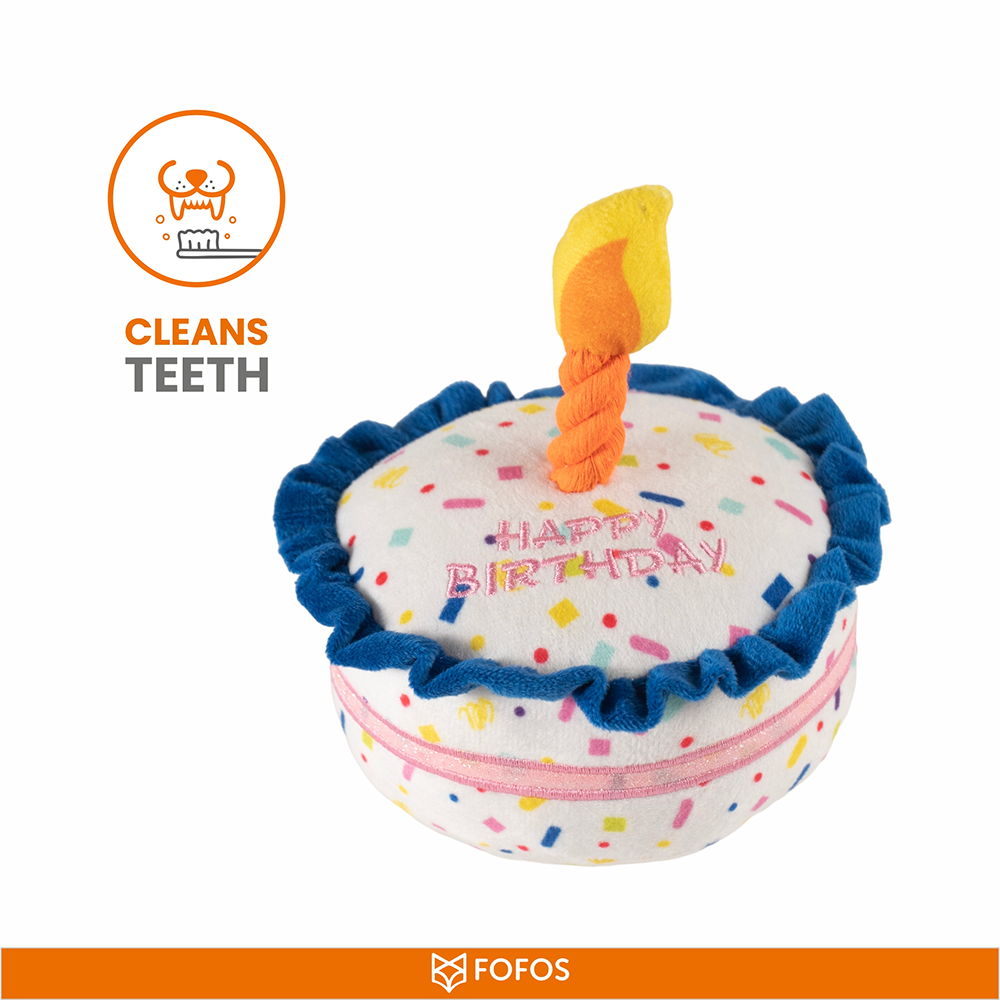 Barkbutler x Fofos Birthday Cake Plush Toy for Dogs Dogs-Toys Barkbutler