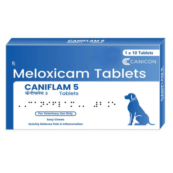 Wellcon Caniflam 5mg Tablet (Meloxicam) for Dogs