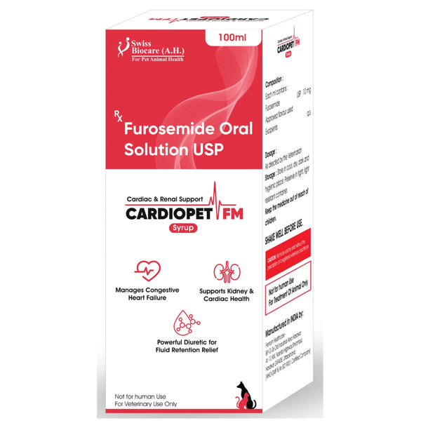 Corise Cardiopet FM Syrup Furosemide Oral Solution for Dogs and Cats
