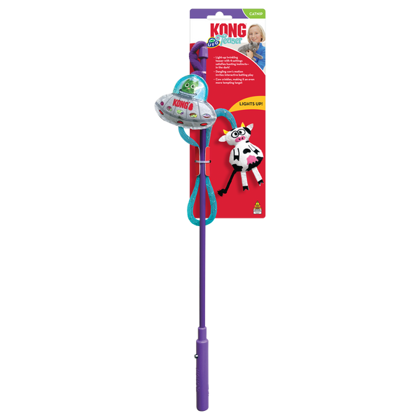 Kong Teaser UFO Toy for Cats (Multicolour)