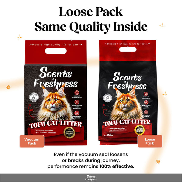 Scents of Freshness Premium Tofu Cat Litter for Cats (Charcoal)