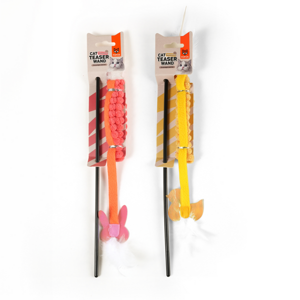 Barkbutler x Fofos Interactive Wand Teaser Toy for Cats