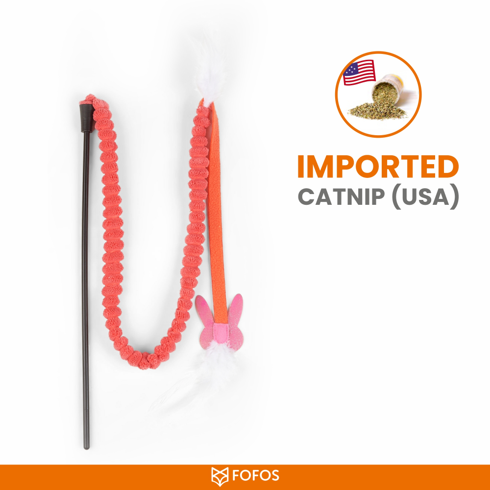 Barkbutler x Fofos Interactive Wand Teaser Toy for Cats Cats-Toys Barkbutler