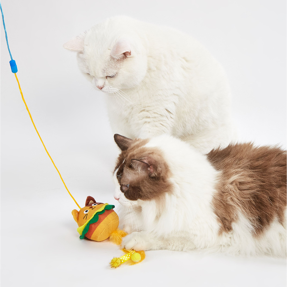 Fofos Wand Meow Fast Food Teaser Toy for Cats Cats-Toys Barkbutler
