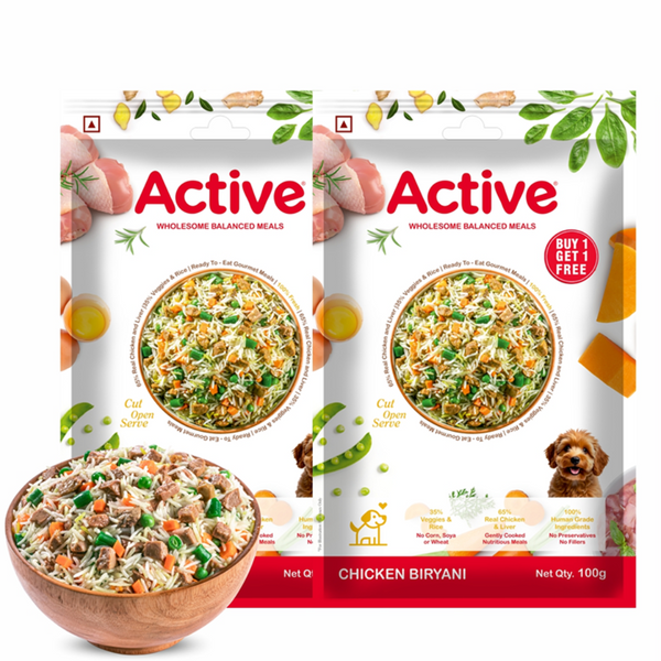 Active Chicken Biryani Fresh Food for Dogs (Buy 1 Get 1)