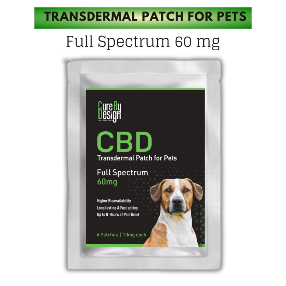 Cure By Design Full Spectrum Transdermal Patch Full Spectrum for Dogs and Cats