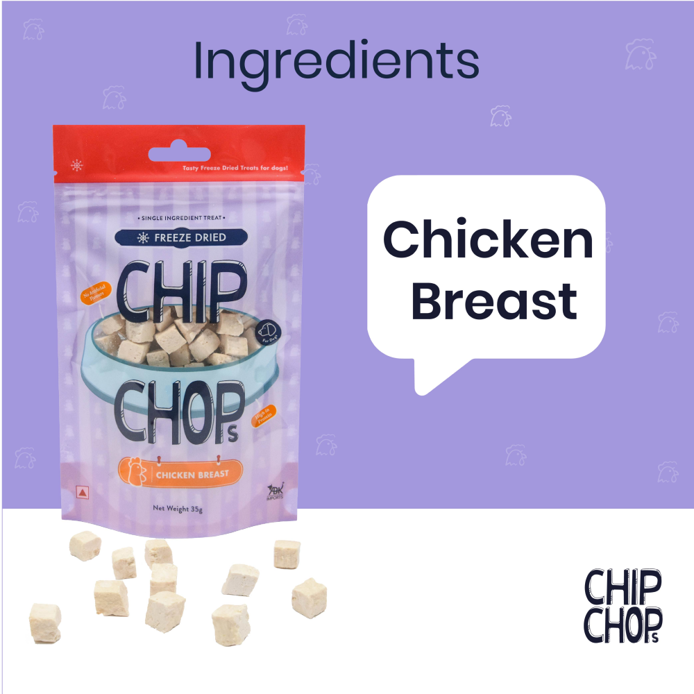 Chip Chops Freeze Dried Chicken Breast Dog Treats