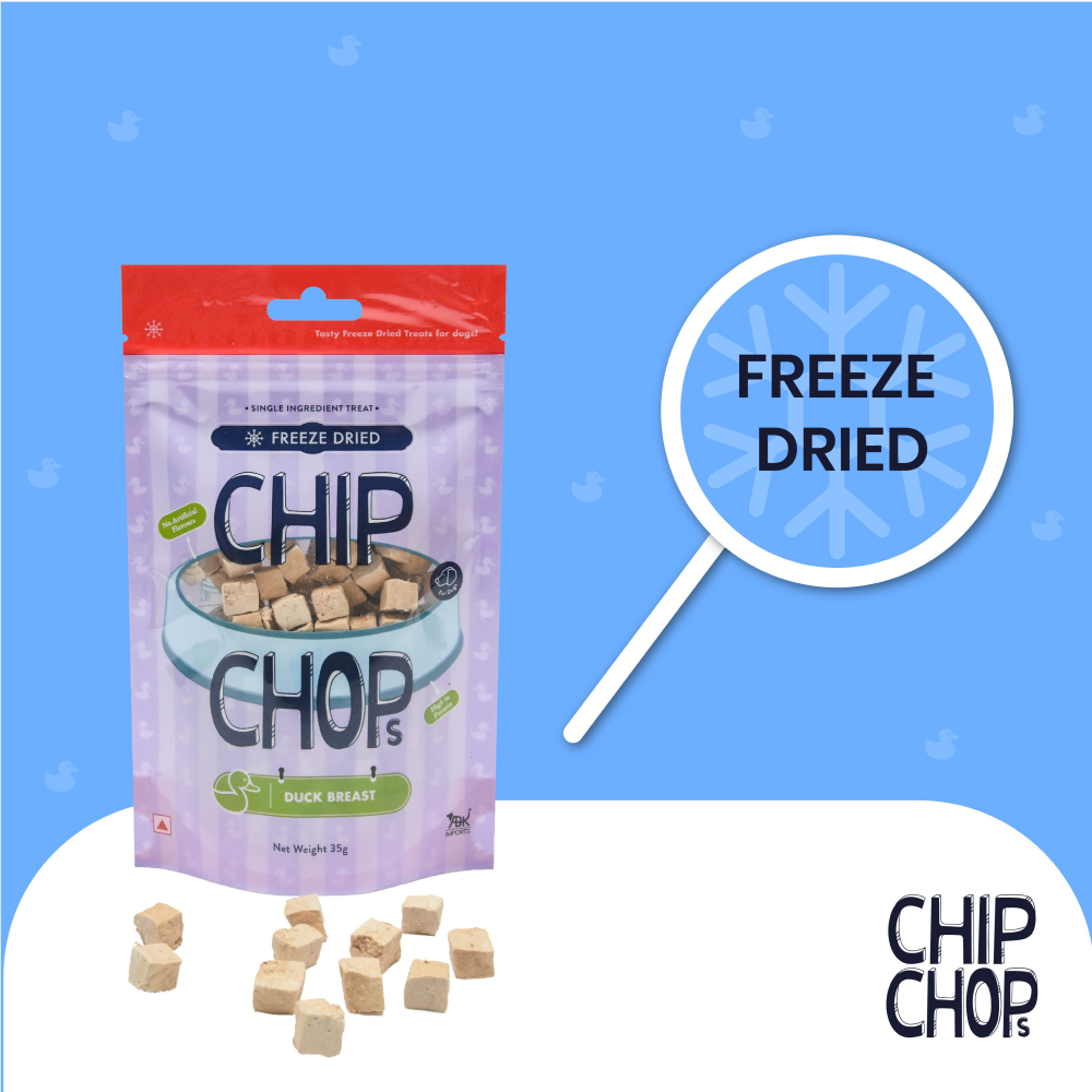 Chip Chops Freeze Dried Duck Breast Dog Treats