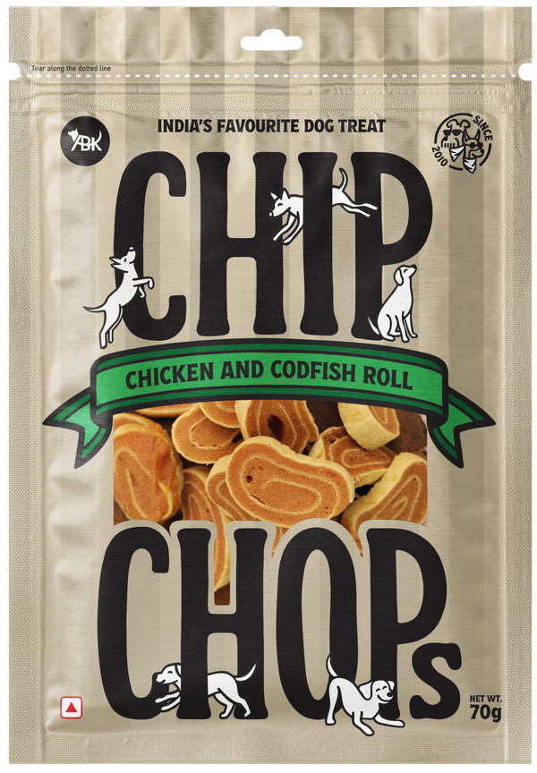 Chip Chops Chicken and Codfish Rolls Dog Treats