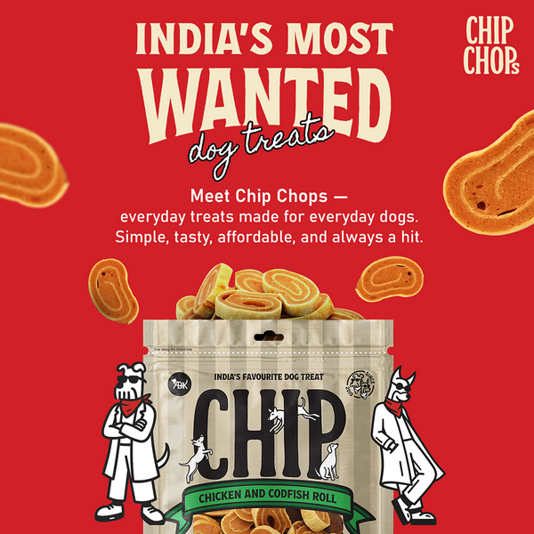 Chip Chops Chicken and Codfish Rolls Dog Treats