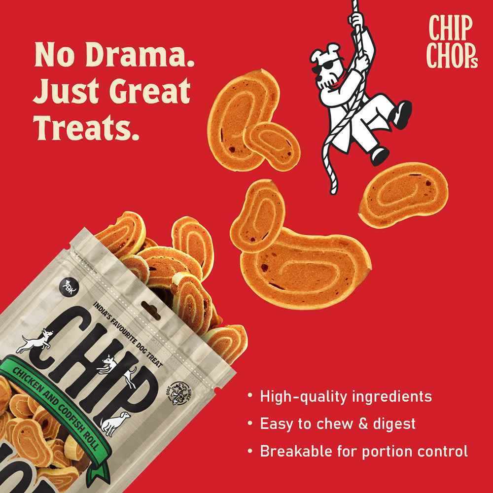 Chip Chops Chicken and Codfish Rolls Dog Treats Dog Treats + Others Chip Chops