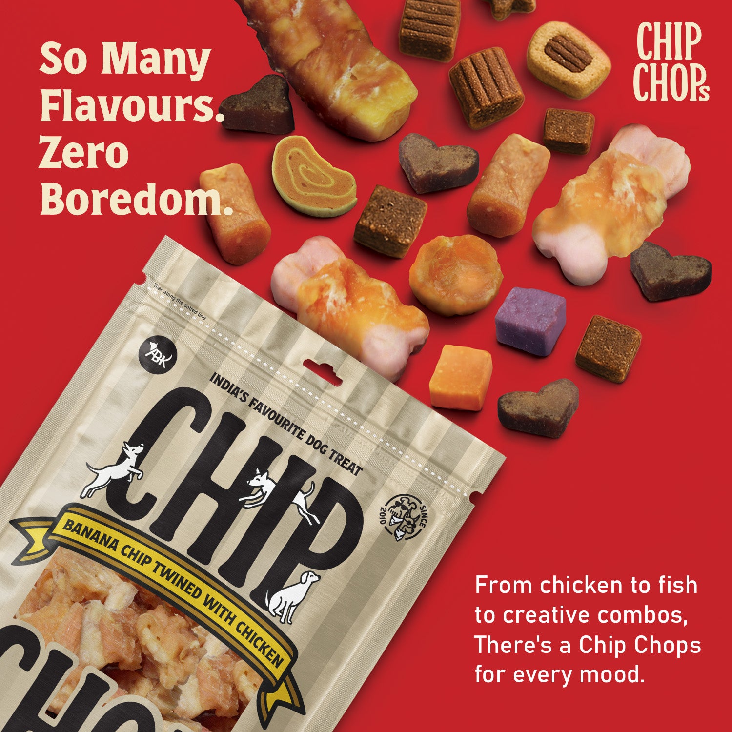 Chip Chops Roast Chicken Strips Dog Treats Dog Treats + Others Chip Chops