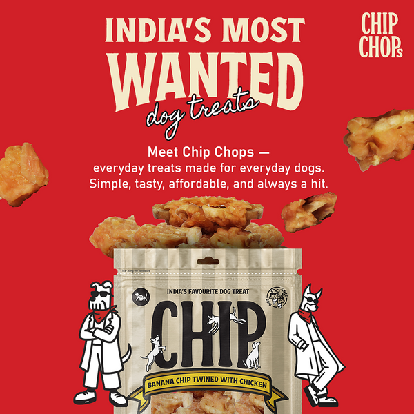 Chip Chops Banana with Chicken Chips Dog Treats