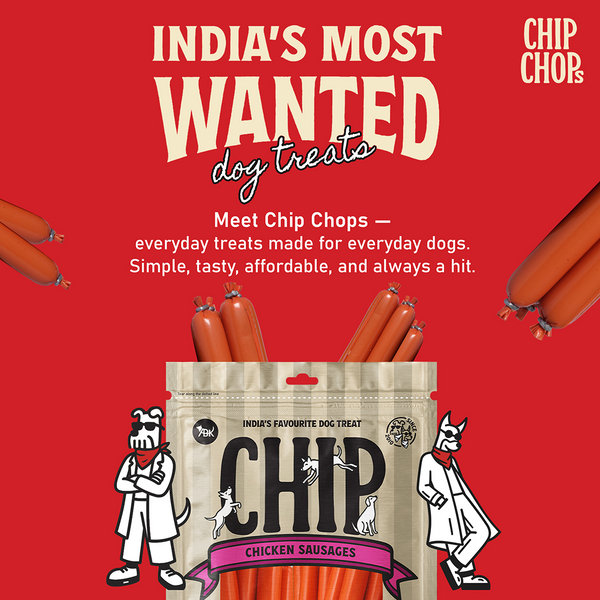 Chip Chops Chicken Sausages Dog Treats