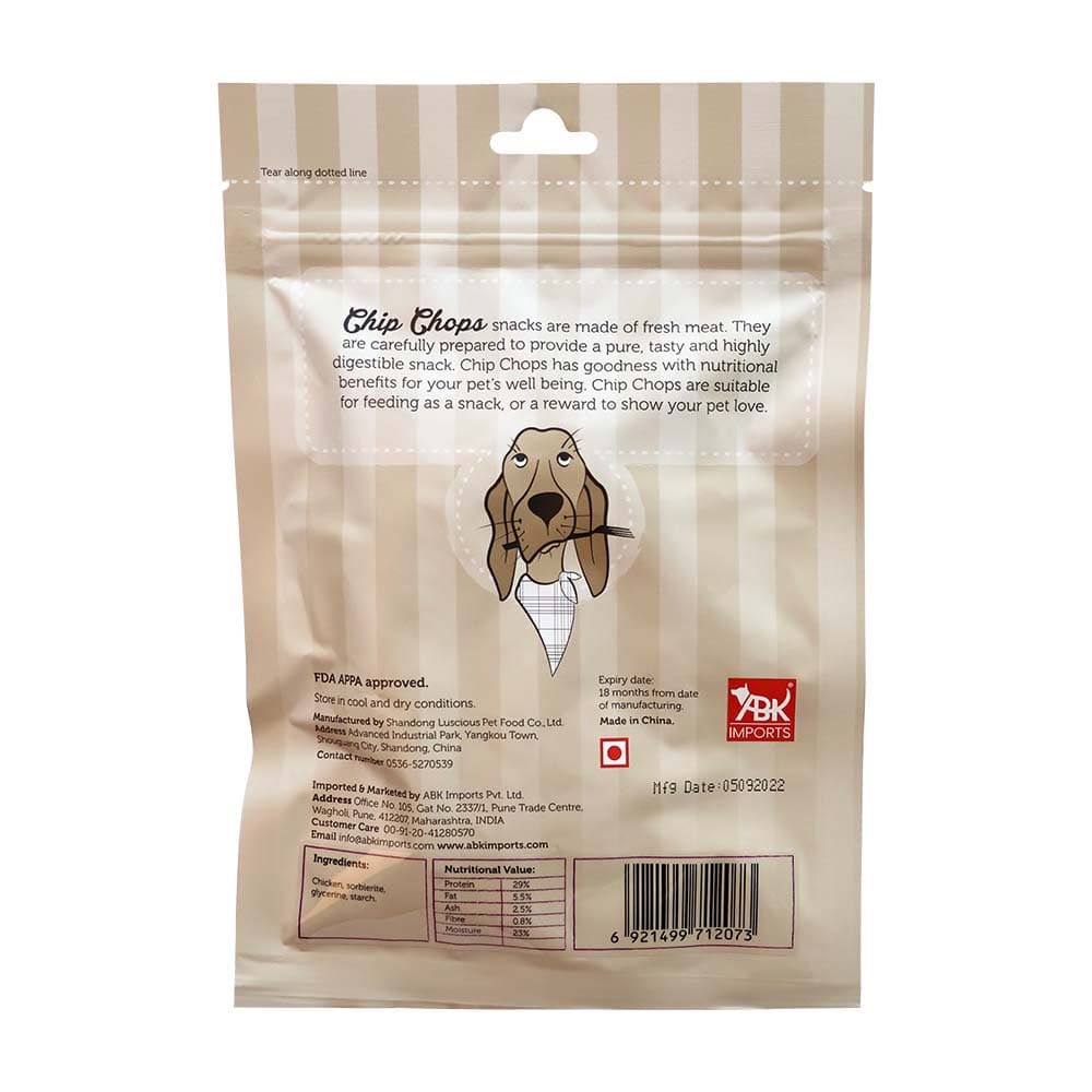 Chip Chops Chicken and Codfish Rolls, Diced Chicken and Chicken and Codfish Sandwich Dog Treats Combo Dog Treats + Others Chip Chops