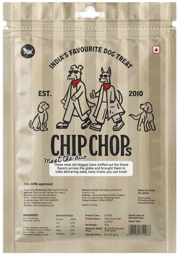 Chip Chops Fish on Stick Dog Treats