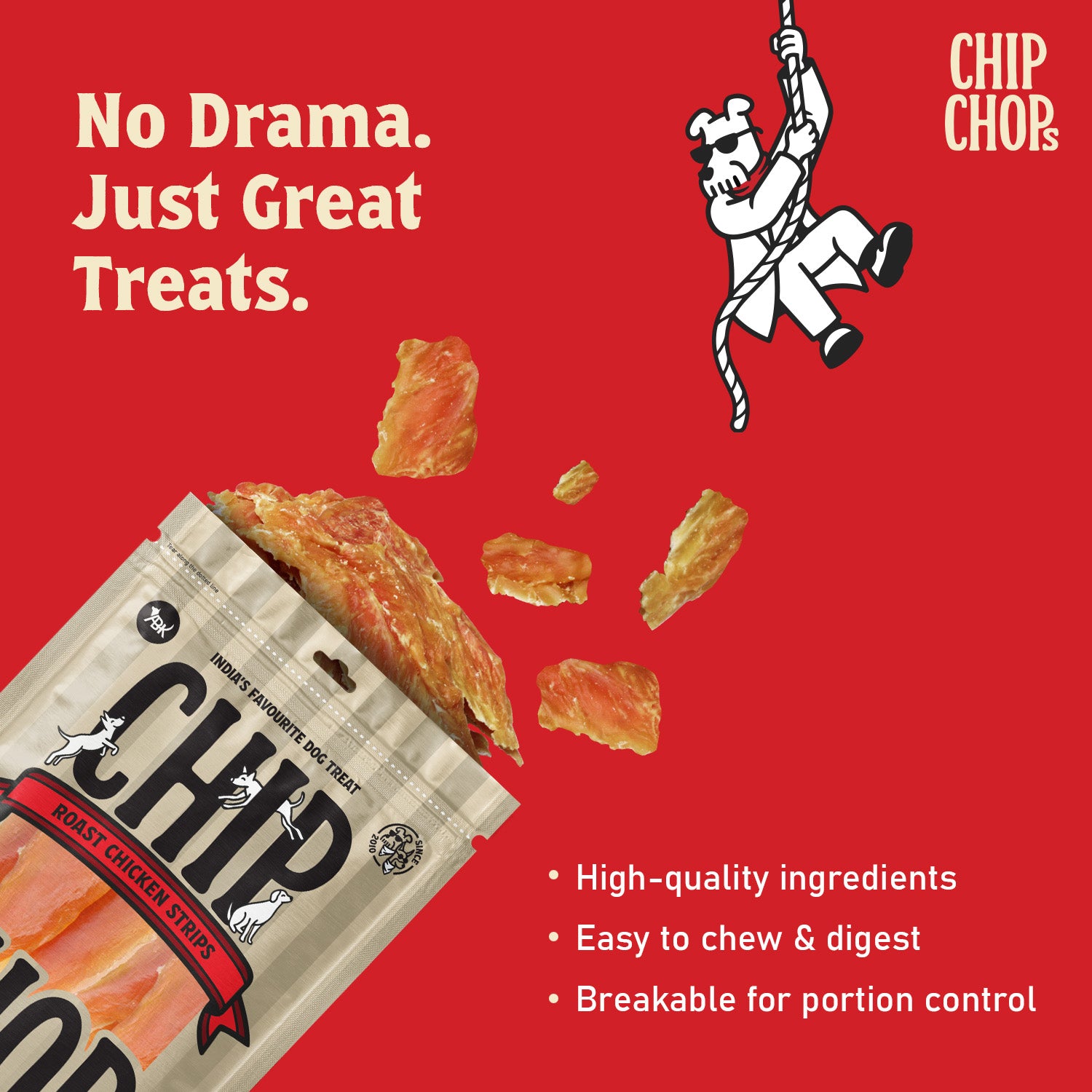 Chip Chops Roast Chicken Strips Dog Treats Dog Treats + Others Chip Chops