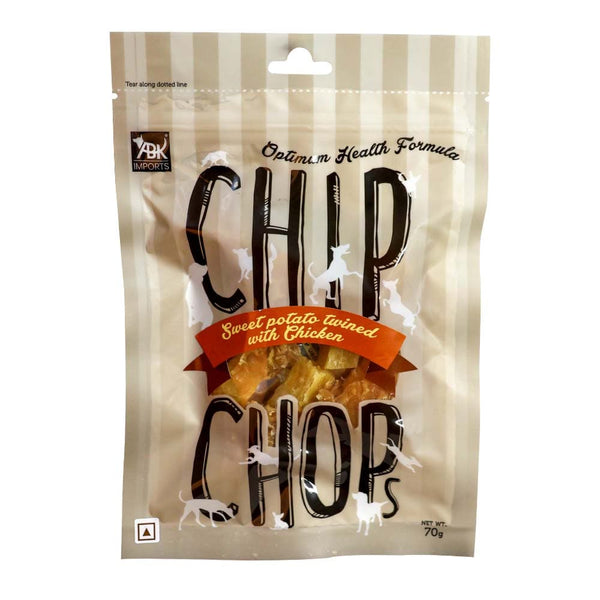 Chip Chops Chicken & Codfish Rolls and Sweet Potato Chicken Dog Treats Combo