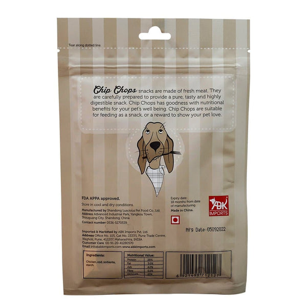 Chip Chops Chicken & Calcium and Chicken & Codfish Bone Dog Treats Combo