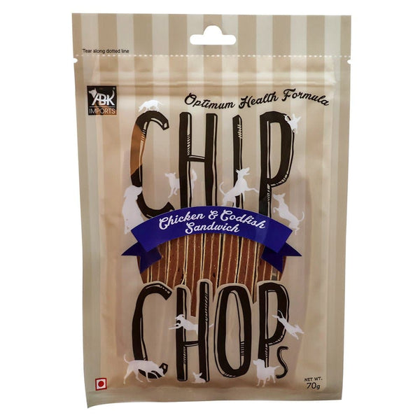 Chip Chops Chicken & Calcium and Chicken & Codfish Bone Dog Treats Combo