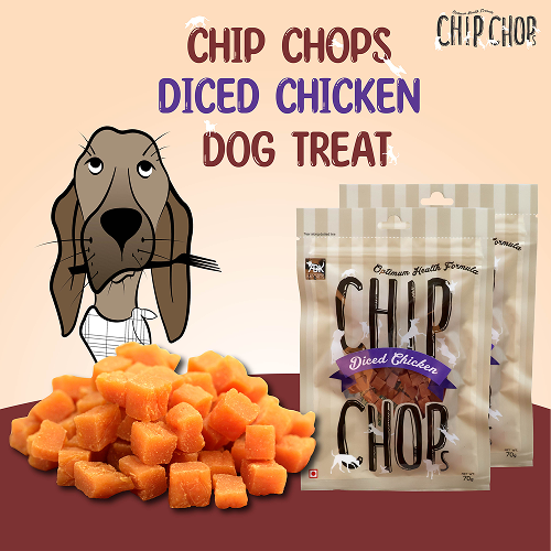 Chip Chops Diced Chicken Dog Treats