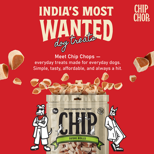 Chip Chops Sushi Rolls Dog Treats