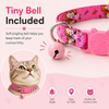 Talking Dog Club Everyday Collar with Fox Bell for Cats (Pink) Cats-Collar, Leashes, harnesses Talking Dog Club Dropship
