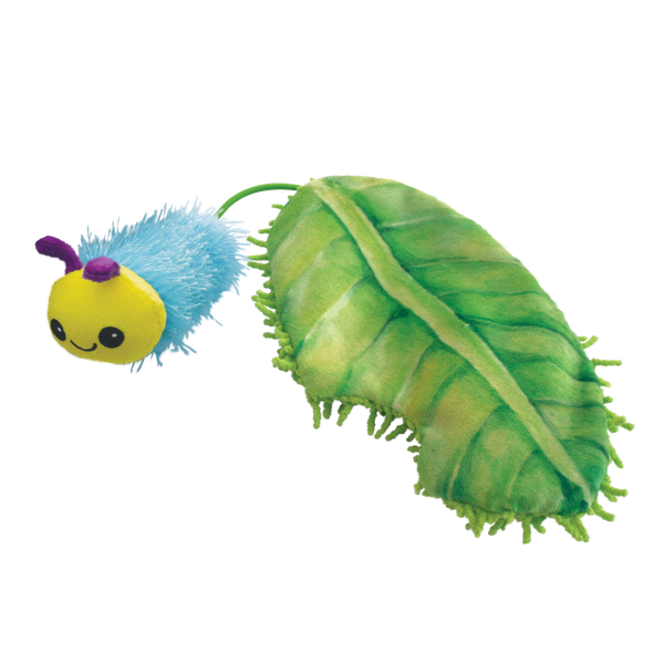 Kong Flingaroo Caterpillar Toy for Cats (Blue & Green)