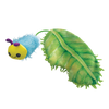 Kong Flingaroo Caterpillar Toy for Cats (Blue & Green) Cats-Toys Kong 25in