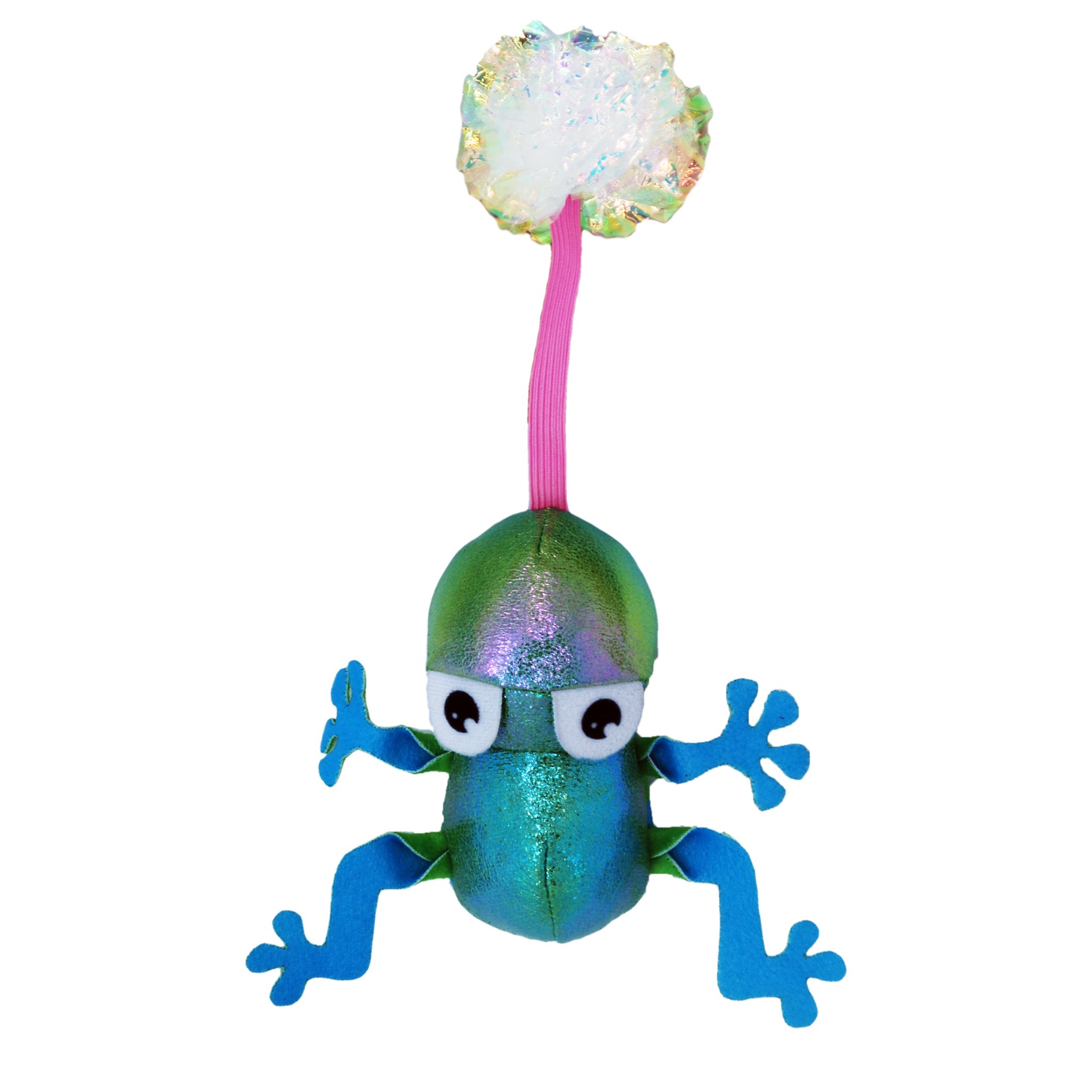 Kong Flingaroo Frog Toy for Cats (Blue) Cats-Toys Kong 5in