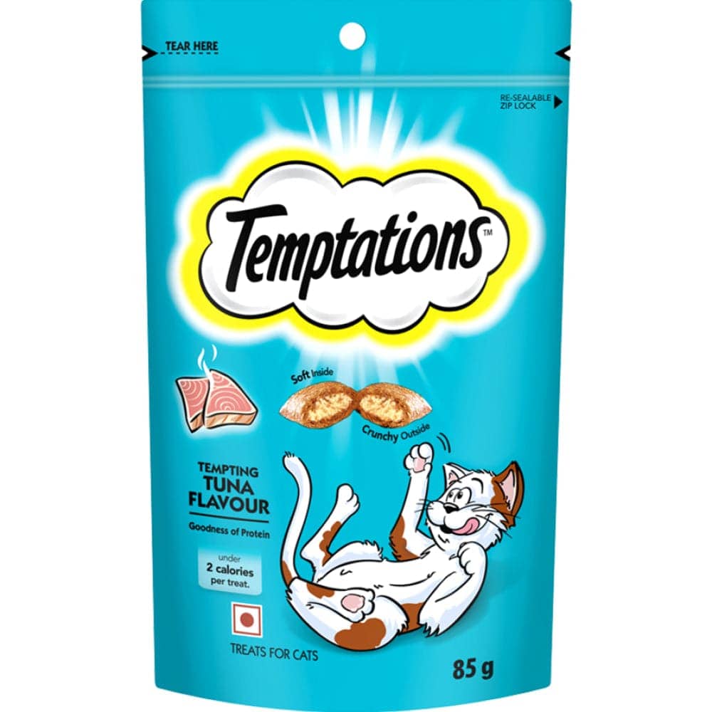 Me O Creamy Crab and Temptations Tempting Tuna Flavor Cat Treats Combo